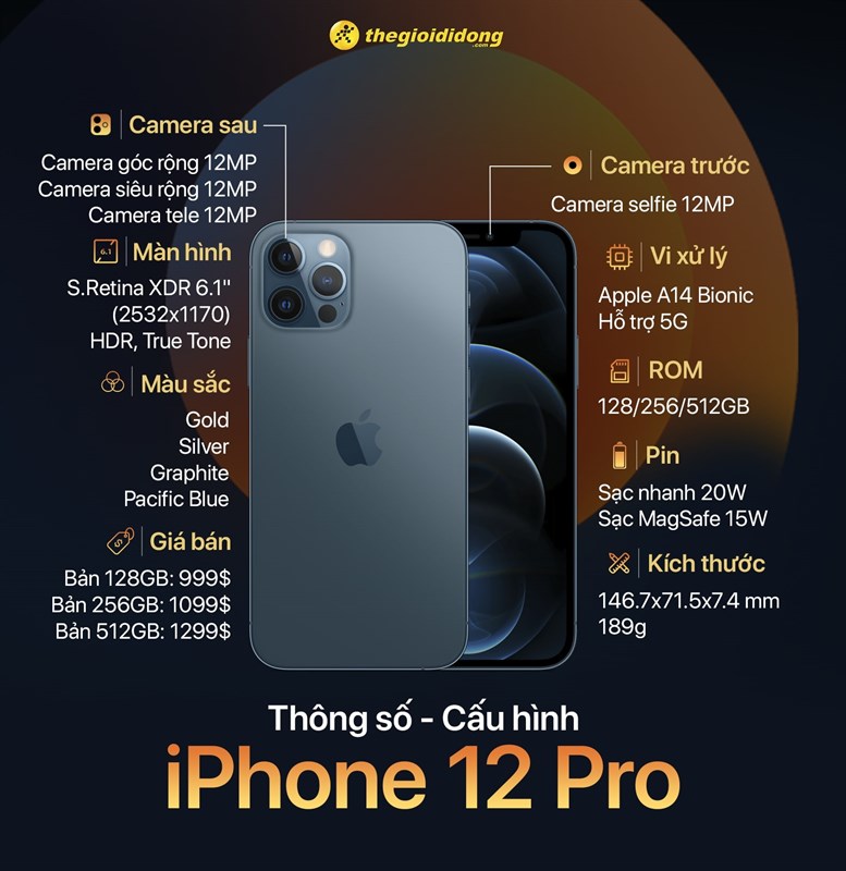 Thông số của iPhone 12 pro Thông số của iPhone 12 pro