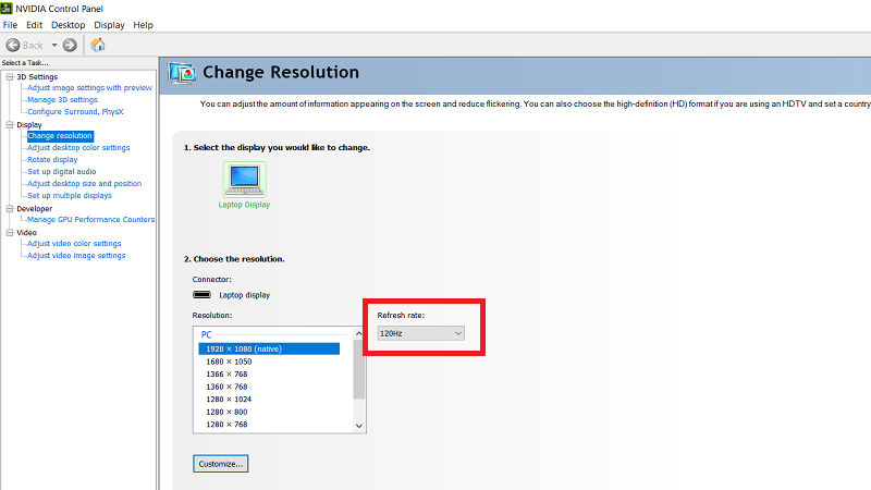 Nvidia settings Nvidia settings