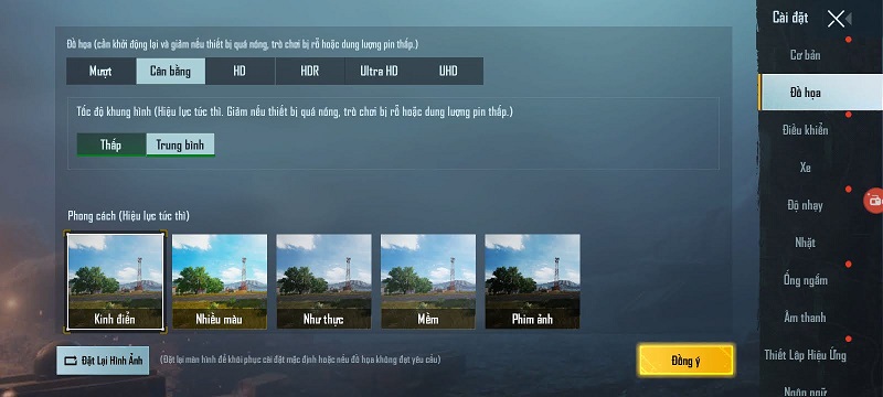 Bản thiết lập đồ họa của PUBG Mobile trên Nokia 2.4 Bản thiết lập đồ họa của PUBG Mobile trên Nokia 2.4