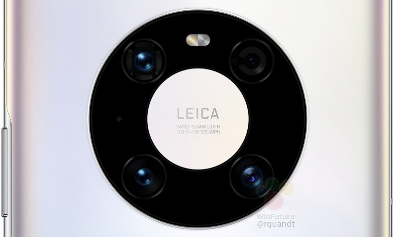 Ảnh render cụm camera của Huawei Mate 40 Ảnh render cụm camera của Huawei Mate 40