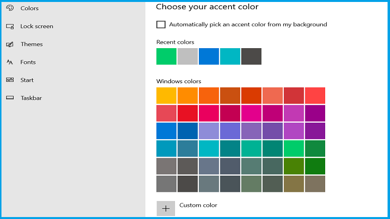 Accent color