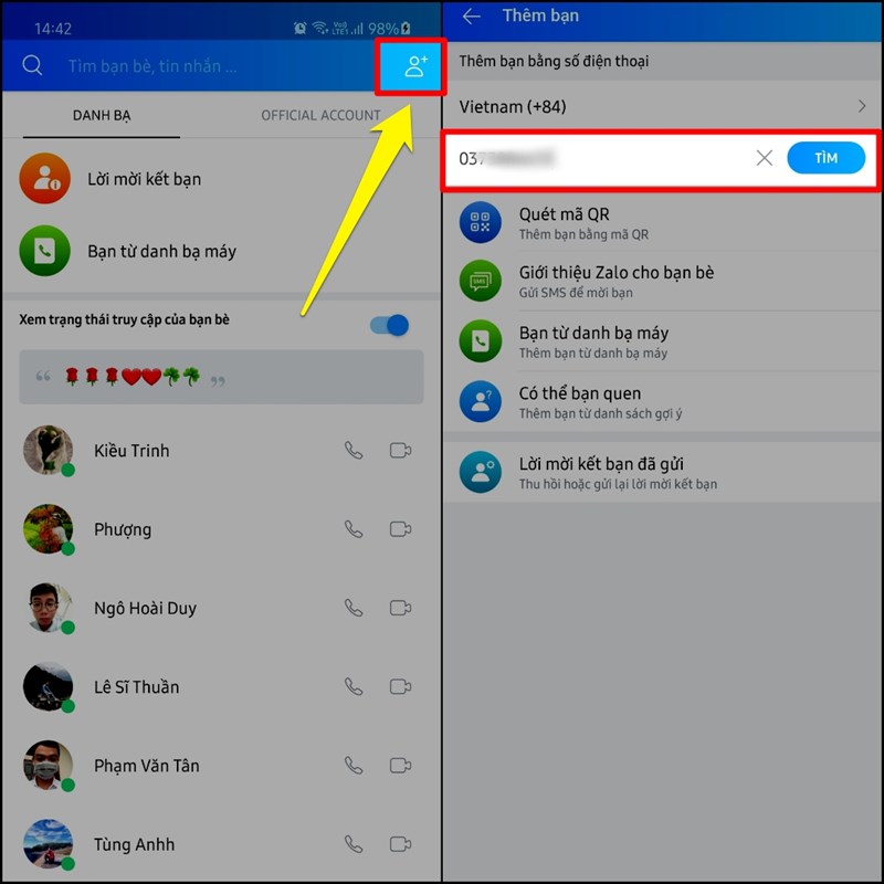 Cách kết bạn với mọi người trên Zalo