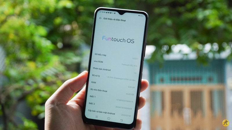 Vivo Y12s được cài sẵn Funtouch OS 10.5