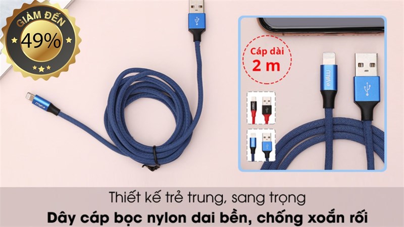 Hotsale phụ kiện tại Thế Giới Di Động, cáp điện thoại giảm đến 49%