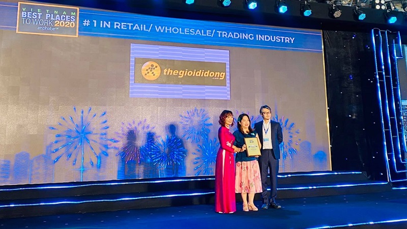 Thế Giới Di Động nhận giải thưởng Nơi làm việc tốt nhất Việt Nam 2020 Thế Giới Di Động nhận giải thưởng Nơi làm việc tốt nhất Việt Nam 2020