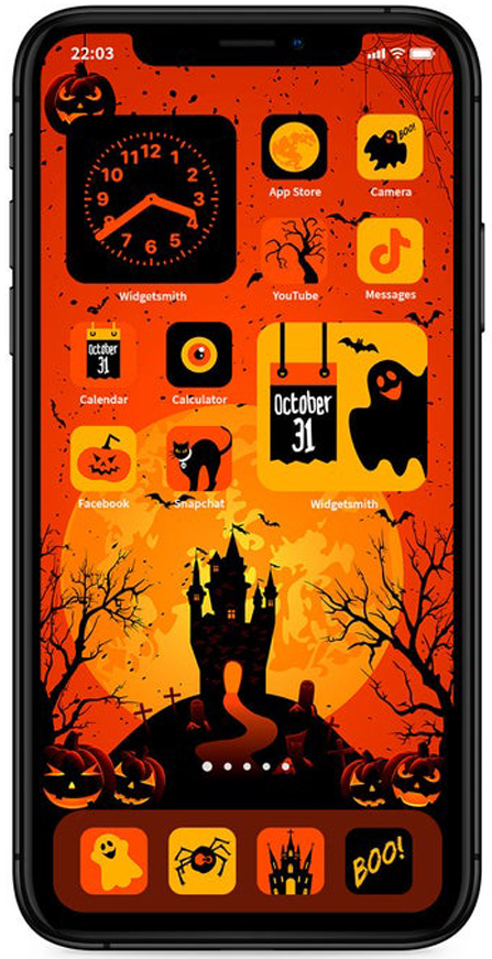 Cach-tuy-bien-giao-dien-iPhone-Halloween Cach-tuy-bien-giao-dien-iPhone-Halloween