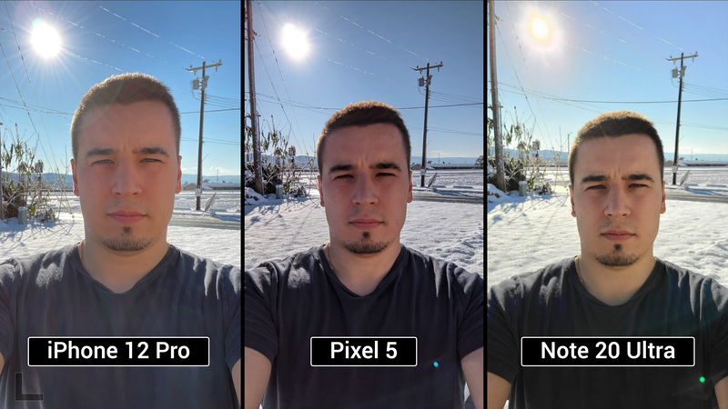 So sánh camera giữa iPhone 12 Pro, Galaxy Note 20 Ultra và Google Pixel 5