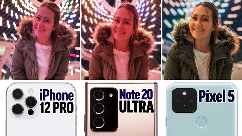 So sánh camera giữa iPhone 12 Pro, Galaxy Note 20 Ultra và Google Pixel 5