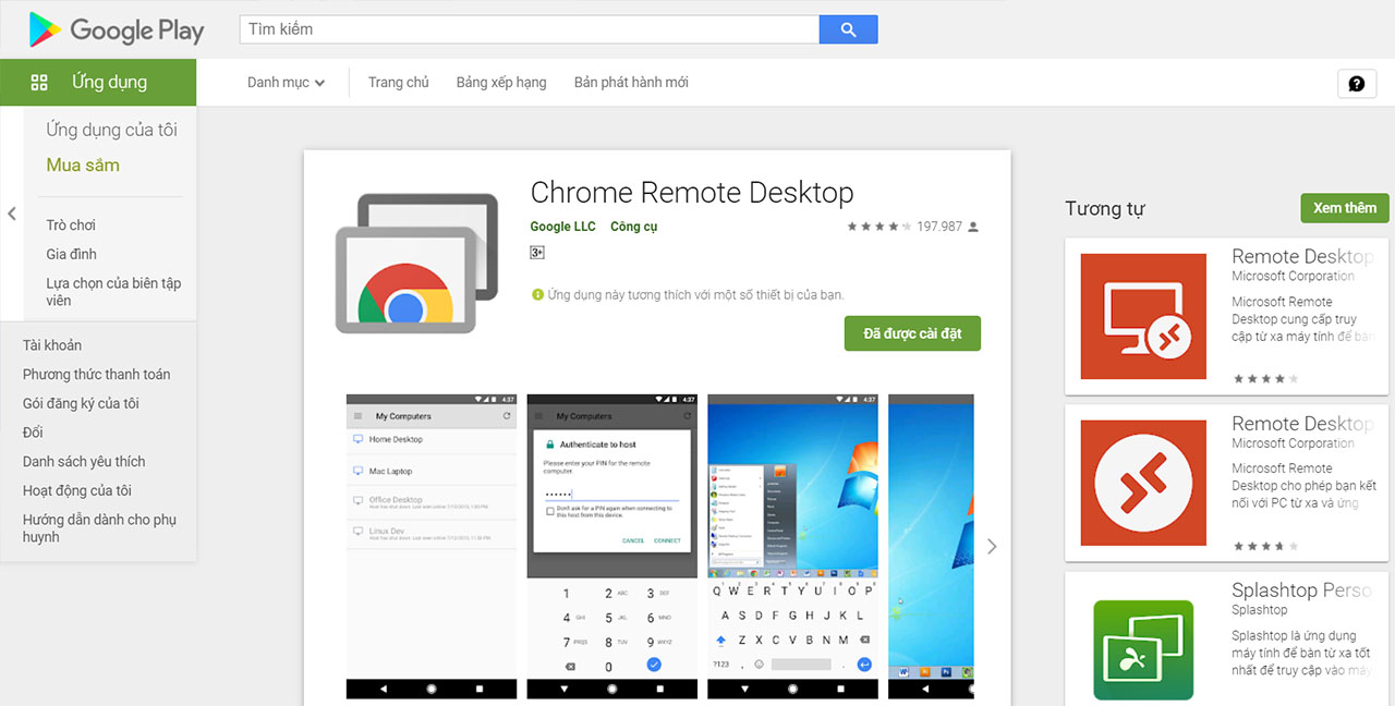 Chrome Remote Desktop được phát hành bởi Google LLC