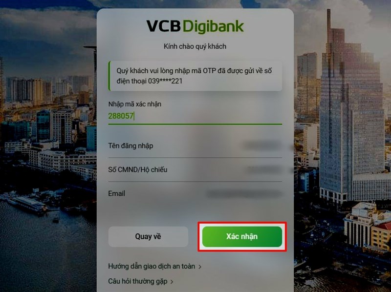 cách lấy lại mật khẩu tài khoản Vietcombank online siêu nhanh mà không phải ai cũng biết