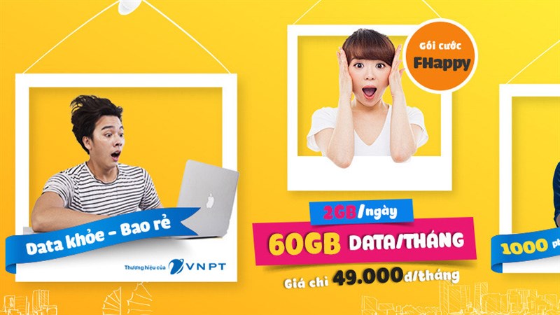 Gói data 60GB tháng