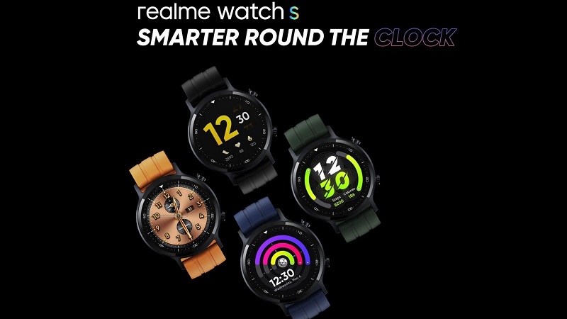 Đồng hồ thông minh Realme Watch S ra mắt với thiết kế mặt tròn, có cảm biến SpO2, pin 15 ngày, giá 2.1 triệu đồng