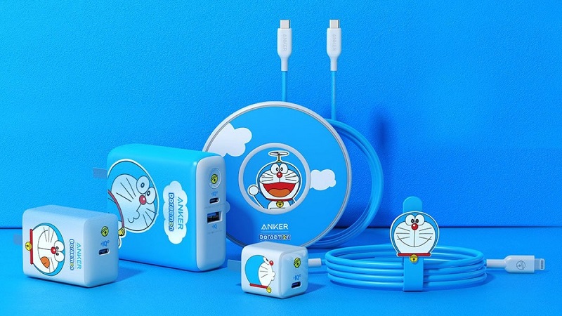 Bộ phụ kiện sạc nhanh lấy cảm hứng từ Doraemon dành cho iPhone 12 Bộ phụ kiện sạc nhanh lấy cảm hứng từ Doraemon dành cho iPhone 12