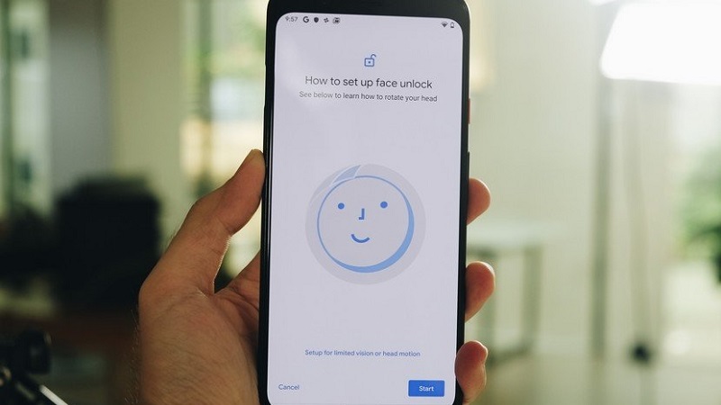 Mở khóa khuôn mặt trên Pixel 4
