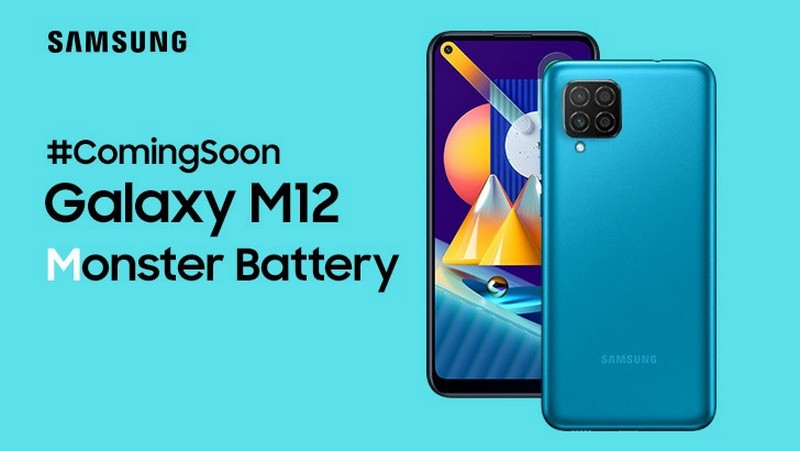 Samsung Galaxy M12 giá rẻ, pin 7.000mAh lộ ảnh render sắc nét với màn hình giọt nước 6.5 inch, 4 camera mặt sau