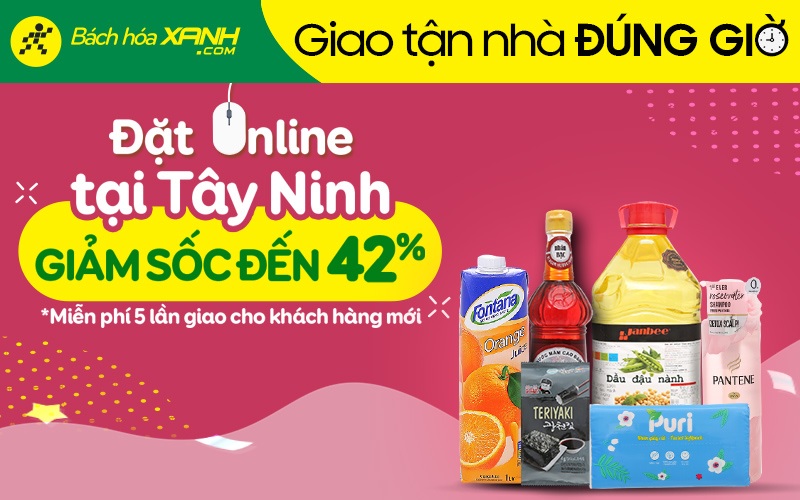 Chào đón Bách hoá XANH Online có mặt tại Tây Ninh, ưu đãi lên đến 50% Chào đón Bách hoá XANH Online có mặt tại Tây Ninh, ưu đãi lên đến 50%