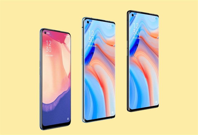 OPPO Reno5, Reno5 Pro và Reno5 Pro Plus lộ thiết kế màn hình