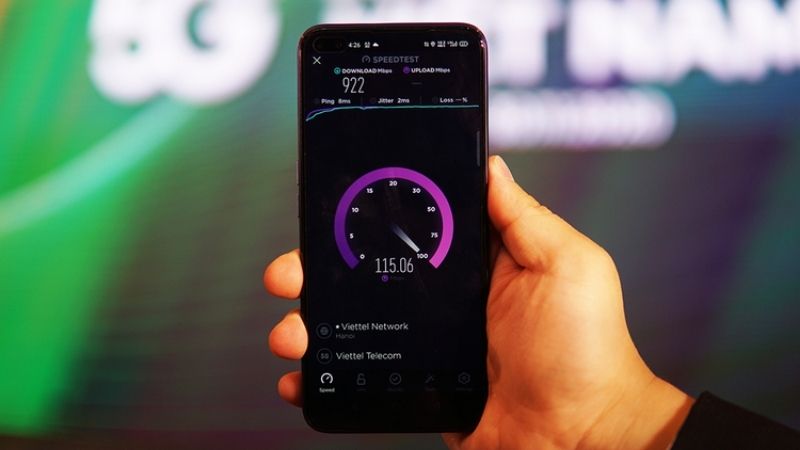 Tốc độ mạng 5G Viettel