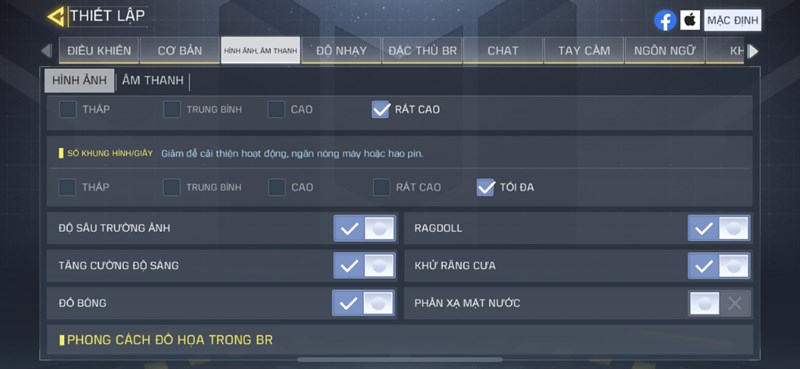 Thiết lập cấu hình của Call Of Duty Mobile Thiết lập cấu hình của Call Of Duty Mobile