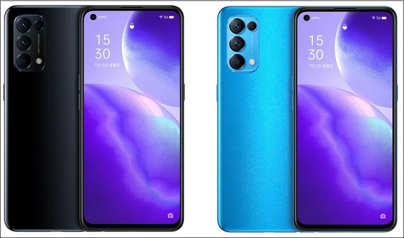 Hình ảnh OPPO Reno5 trên trang JD