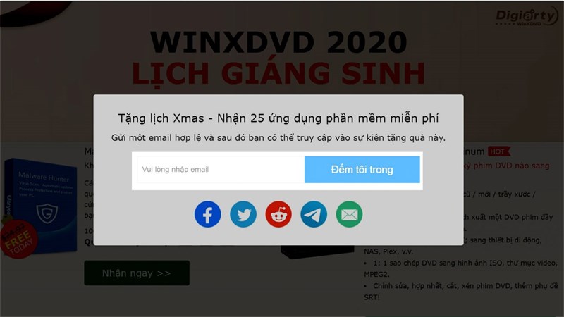 Nhận phầm mềm WinXDVD Free