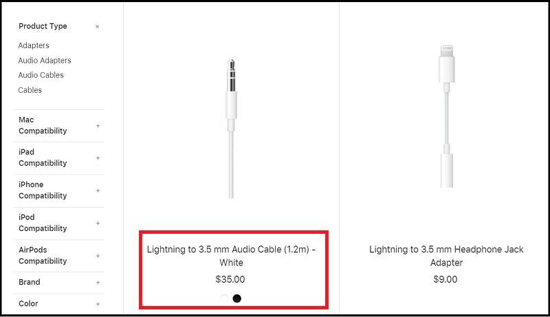 Apple ra mắt cáp Lightning to 3.5mm với giá 810.000 đồng, rẻ hay đắt?