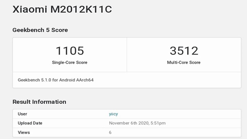 Điểm Geekbench của Snapdragon 888 Điểm Geekbench của Snapdragon 888