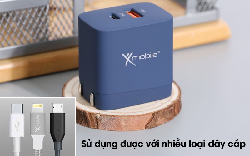Adapter Xmobile DS714 Xanh Navy Adapter Xmobile DS714 Xanh Navy