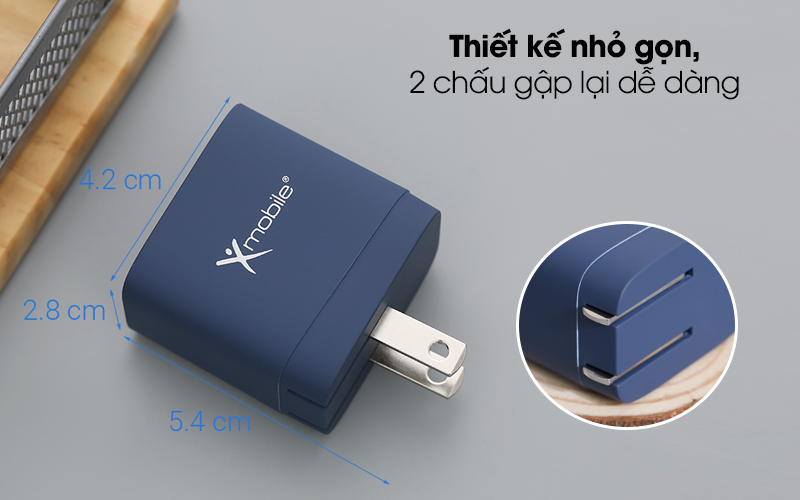 Adapter Xmobile DS714 Xanh Navy Adapter Xmobile DS714 Xanh Navy