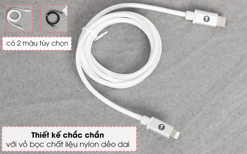 Cáp Type C - Lightning MFI 1m Mophie Cáp Type C - Lightning MFI 1m Mophie