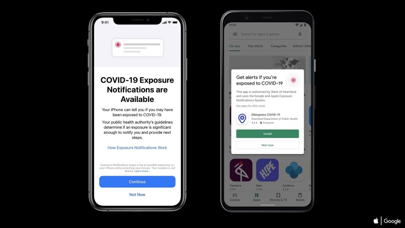 Apple hợp tác với Google phát triển Hệ thống thông báo tiếp xúc COVID-19 (Exposure Notifications Express) Apple hợp tác với Google phát triển Hệ thống thông báo tiếp xúc COVID-19 (Exposure Notifications Express)
