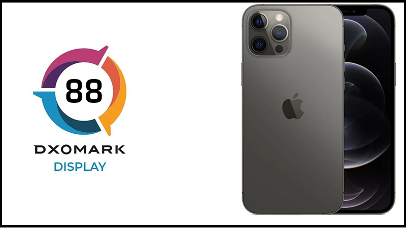 Màn hình iPhone 12 Pro Max đạt 88 điểm tổng thể theo đánh giá của DxOMark