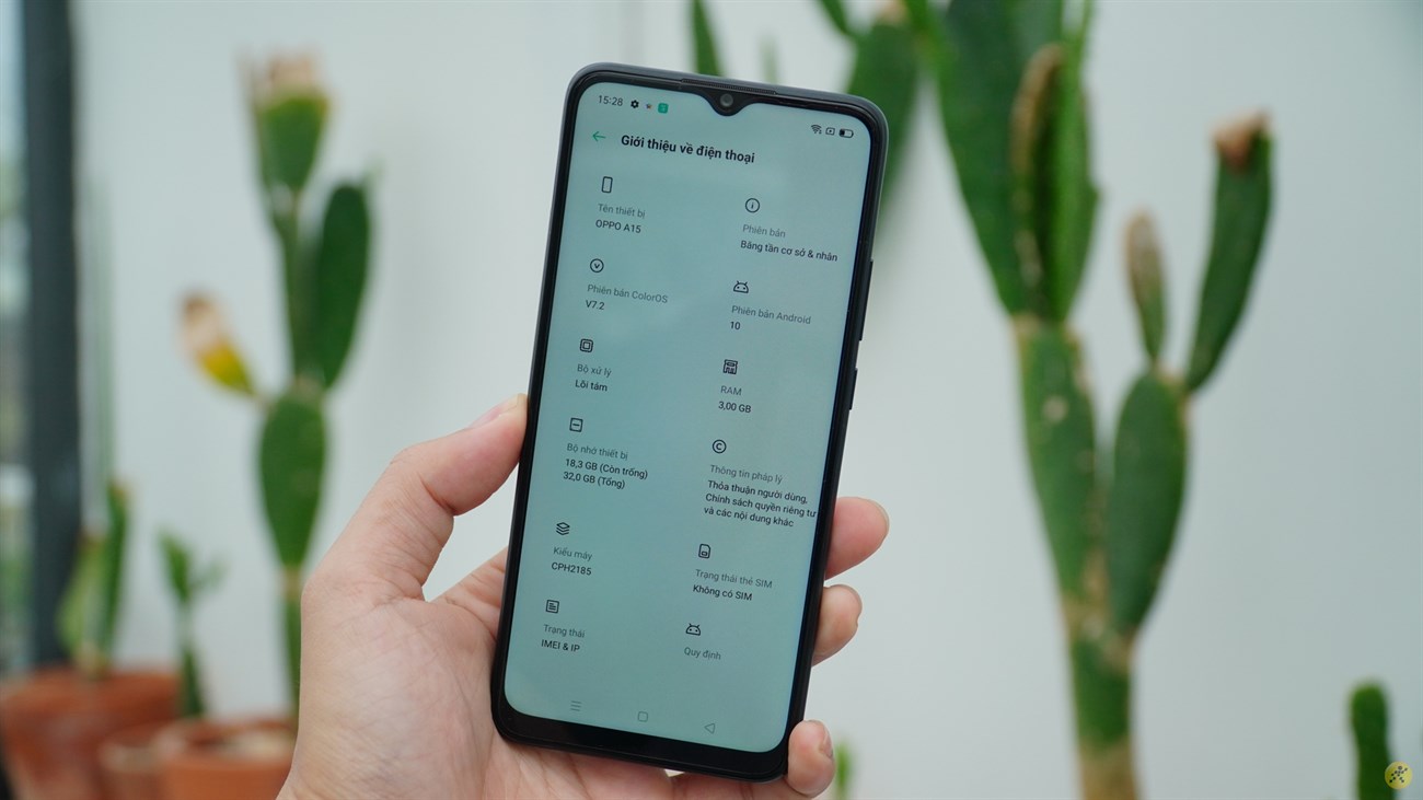 Cấu hình phần cứng của OPPO A15