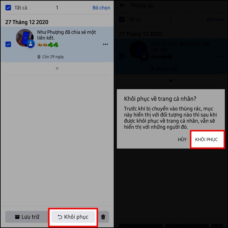 Cách khôi phục bài viết đã xóa trên Facebook siêu dễ Cách khôi phục bài viết đã xóa trên Facebook siêu dễ