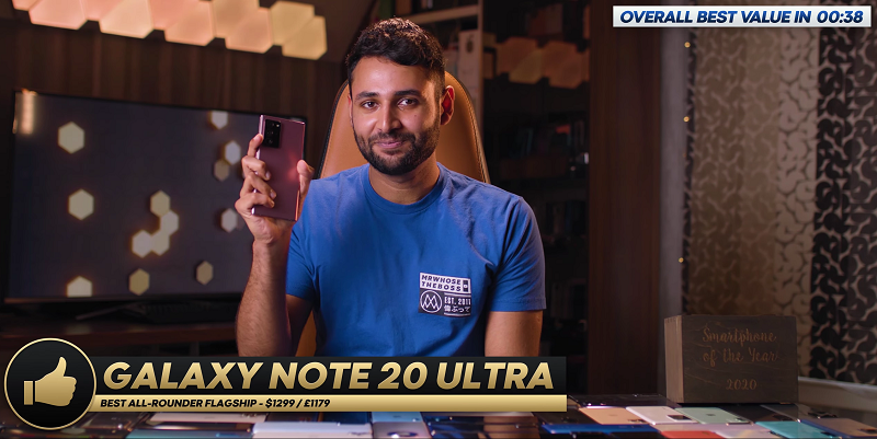 Galaxy Note 20 Ultra 5G là smartphone toàn diện nhất năm 2020 - Ảnh Mrwhosetheboss