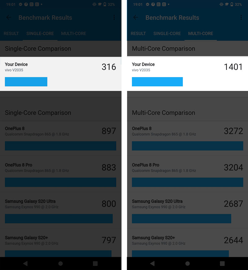 Đo CPU của Vivo Y51 qua Geekbench 5 Đo CPU của Vivo Y51 qua Geekbench 5
