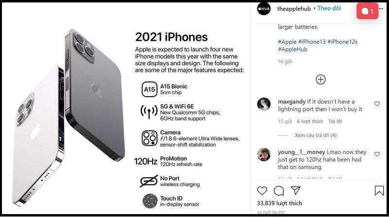 iPhone 12 sẽ có màn hình 120Hz và Touch ID, nhưng không còn cổng sạc iPhone 12 sẽ có màn hình 120Hz và Touch ID, nhưng không còn cổng sạc