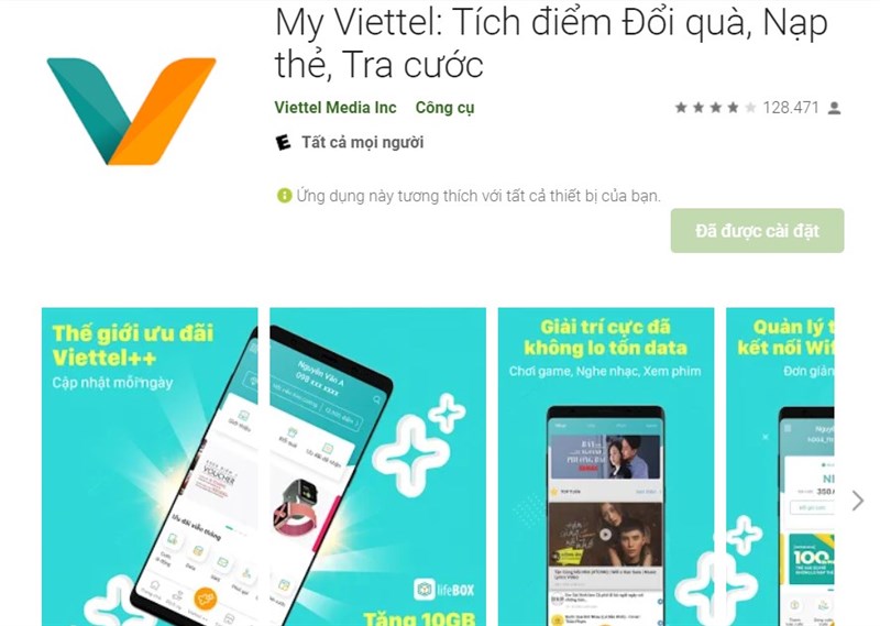 Tải ứng dụng My Viettel