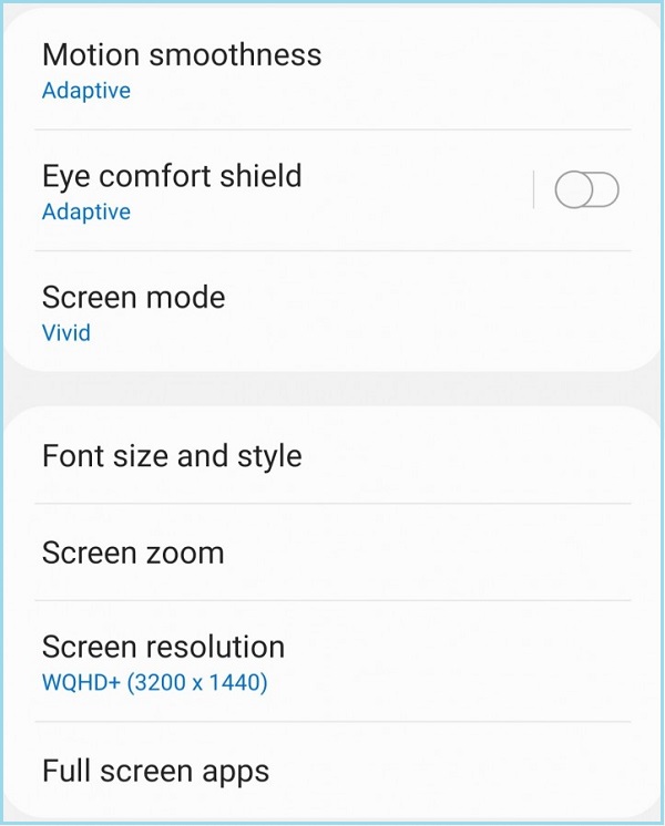 Không giống như thế hệ tiền nhiệm, màn hình Galaxy S21 Ultra vẫn hỗ trợ tốc độ làm tươi 120Hz khi ở độ phân giải 2K+ Không giống như thế hệ tiền nhiệm, màn hình Galaxy S21 Ultra vẫn hỗ trợ tốc độ làm tươi 120Hz khi ở độ phân giải 2K+
