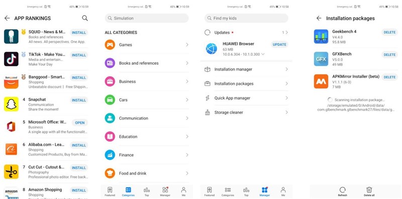Một số cải tiến trên App Gallery. Một số cải tiến trên App Gallery.