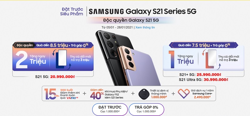 Đặt trước Samsung S21 Series