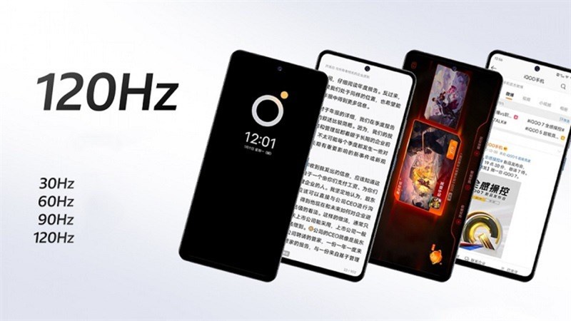 IQOO 7 được trang bị màn hình 120 Hz