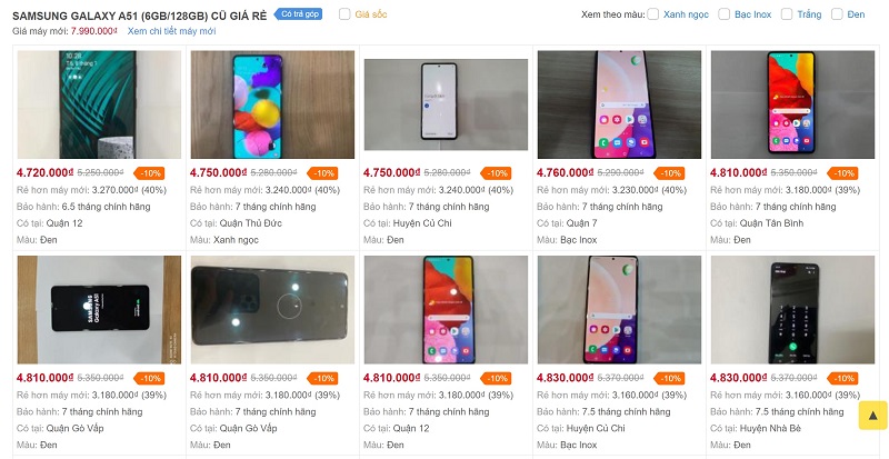 Galaxy A51 hàng đổi trả Galaxy A51 hàng đổi trả