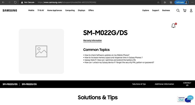 Samsung Galaxy F62 / E62 và Galaxy M02 có mặt trên trang web hỗ trợ của Samsung, ngày ra mắt đã đến rất gần Samsung Galaxy F62 / E62 và Galaxy M02 có mặt trên trang web hỗ trợ của Samsung, ngày ra mắt đã đến rất gần
