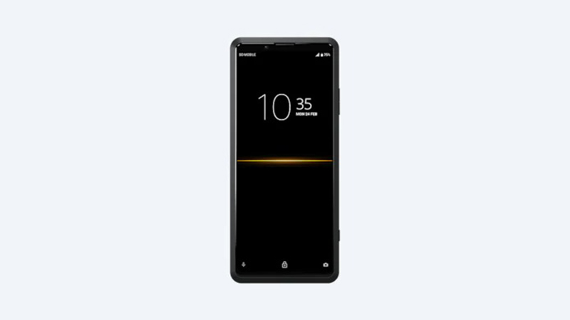 Màn trước với màn hình 6.5 inch trên Sony Xperia Pro