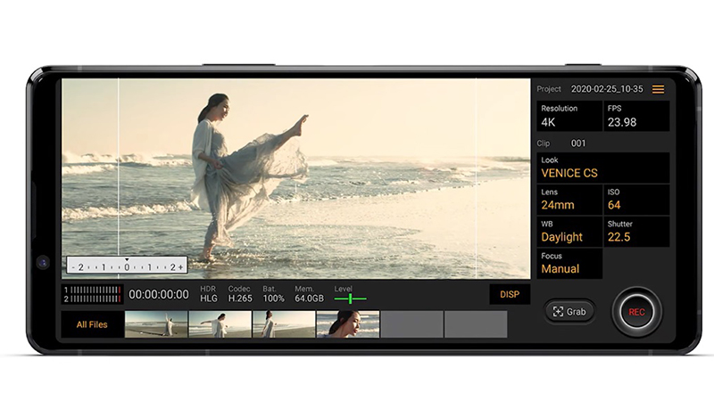Xperia Pro với ứng dụng quay phim chuyên nghiệp Cinema Pro