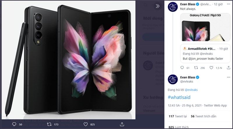 Thiết kế được cho là chính thức của Galaxy Z Fold 3