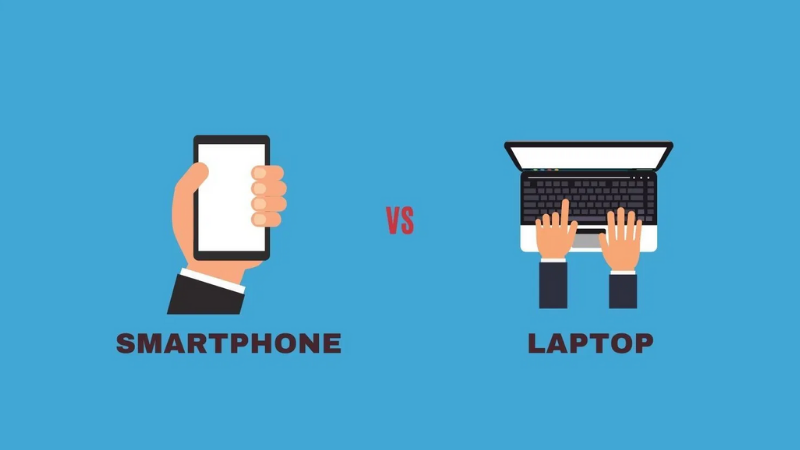 Smartphone và máy tính đều có những ưu/nhược điểm riêng. (Nguồn: NepaliTelecom). Smartphone và máy tính đều có những ưu/nhược điểm riêng. (Nguồn: NepaliTelecom).