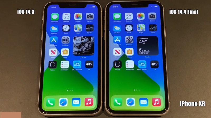 Speedtest iOS 14.4 vs iOS 14.3