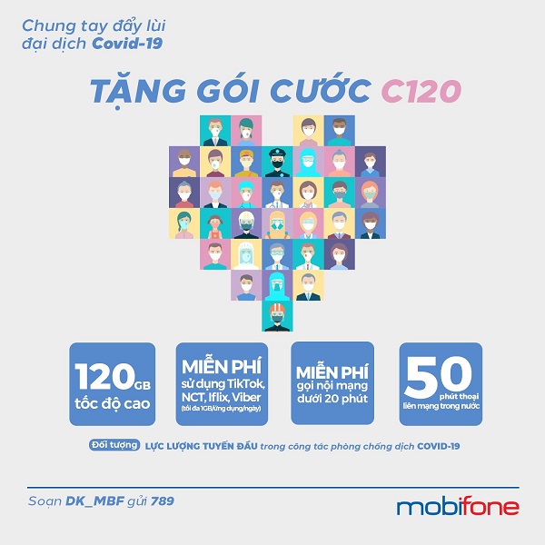 MobiFone tung ra ưu đãi 'khủng' cho lực lượng tuyến đầu chống dịch